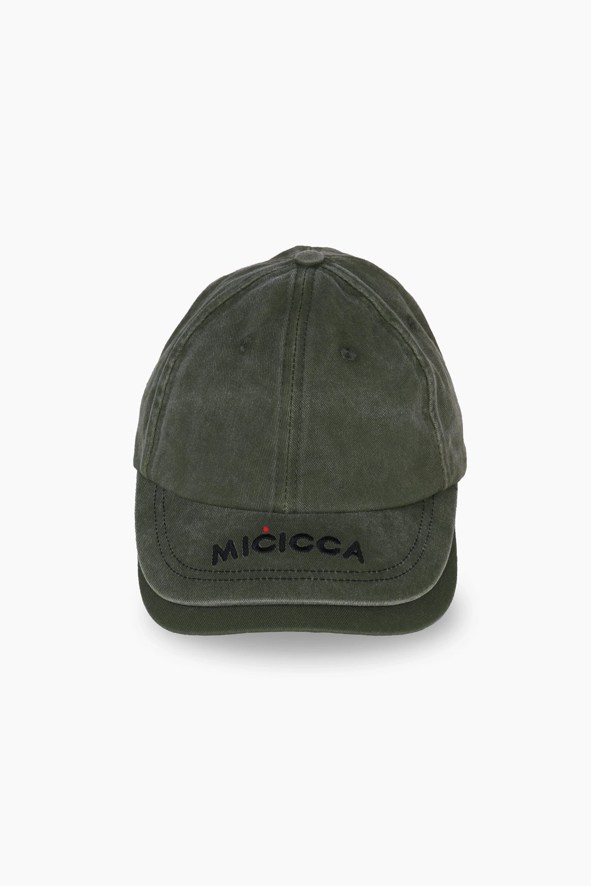 Double Decker Brim Accent Dad Cap | Khaki - MICICCA