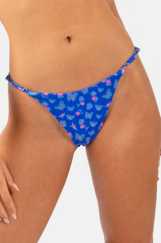 Giselle Micro Thong Bikini Bottom | Blue Lagoon - MICICCA