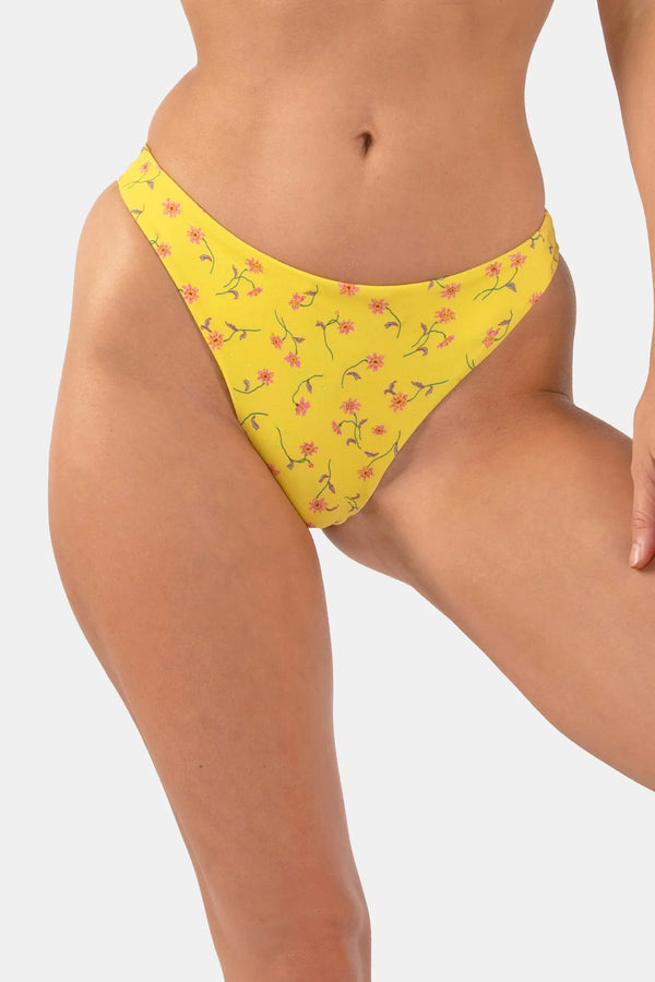 Lola Cheekiest Thong Bikini Bottom | Limoncello - MICICCA