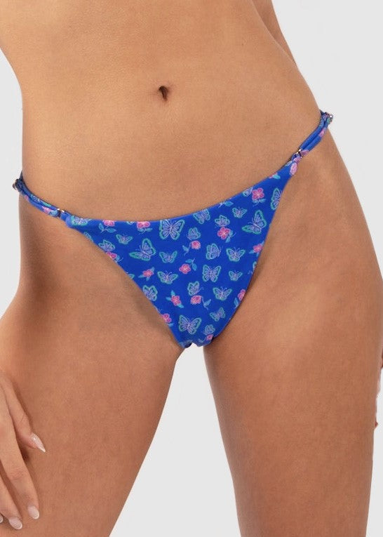 Giselle Minimalist Bikini Bottom | Blue Lagoon | Butterfly
