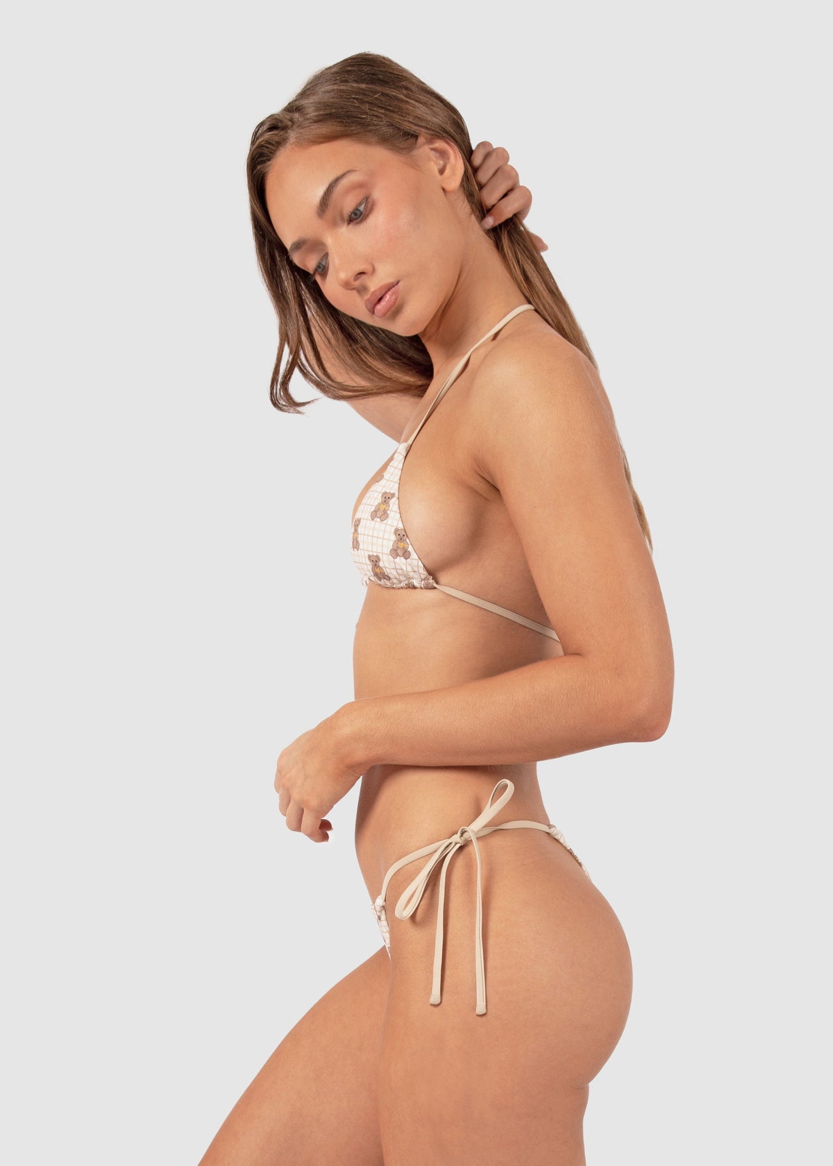 Bindi Minimalist String Bikini Bottom | Barry B | Teddy Brown