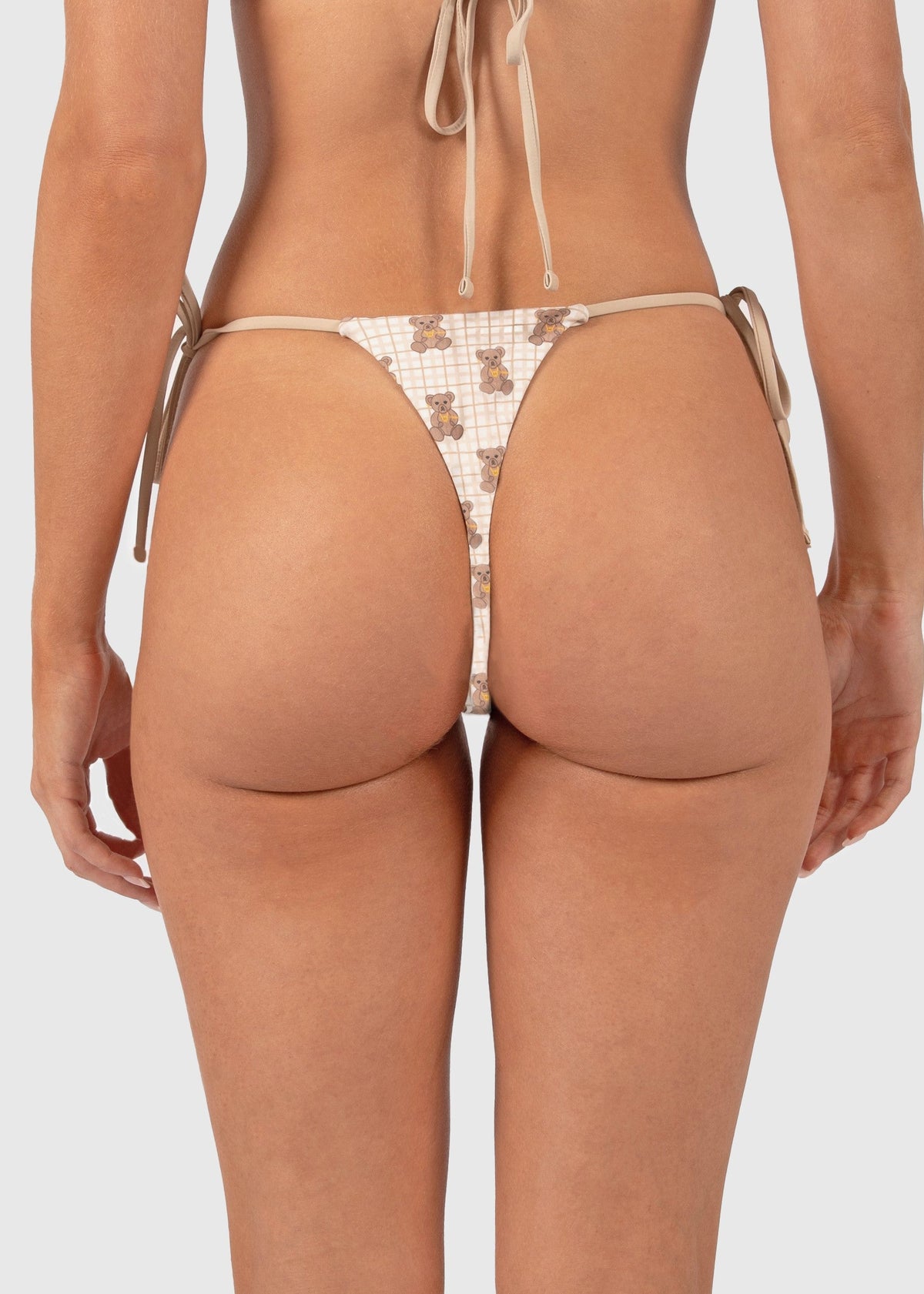 Bindi Minimalist String Bikini Bottom | Barry B | Teddy Brown