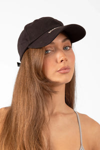 Brim Accent Dad Cap | Black - MICICCA