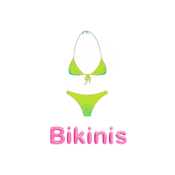 Logo with an illustration of a woman in a bikini, highlighting summer fashion.
